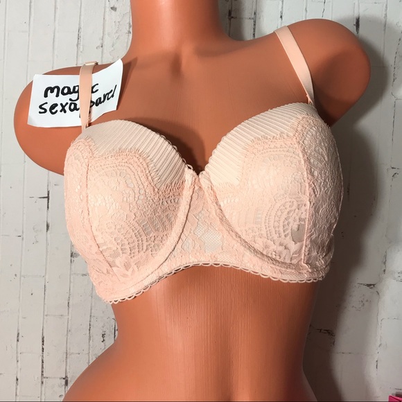 Victoria's Secret Other - VS 34DD 34DDD MULTI-WAY STRAPLESS LINED BRA NECTAR